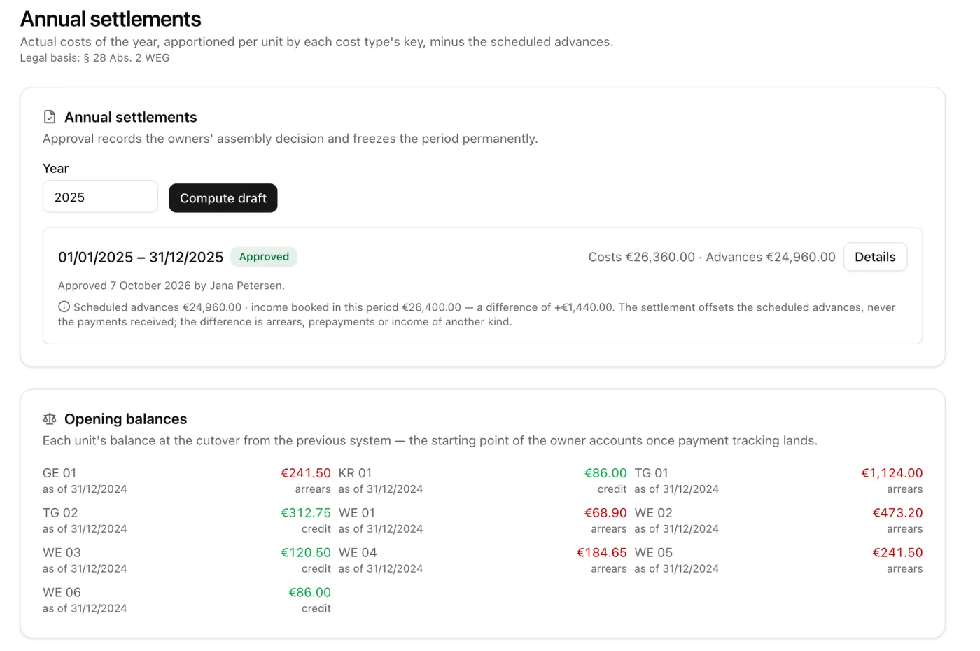 Screenshot: Accounting